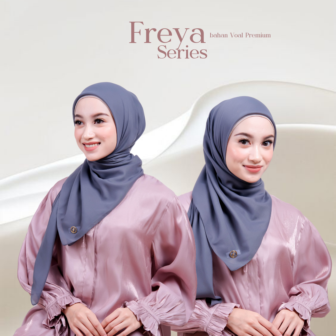 Kerudung Segiempat Polos - Freya