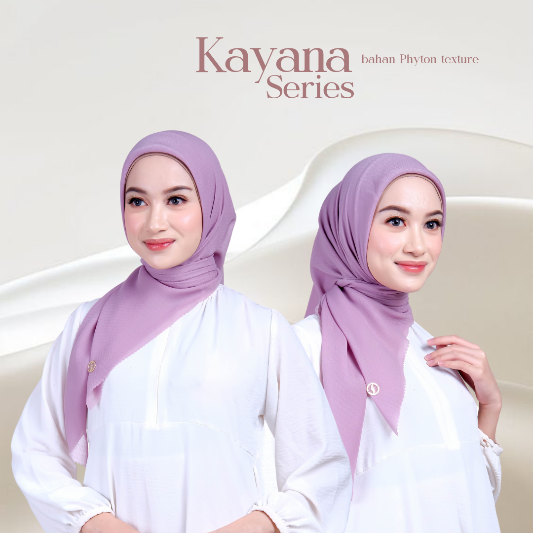 Kerudung Segiempat Polos - Kayana