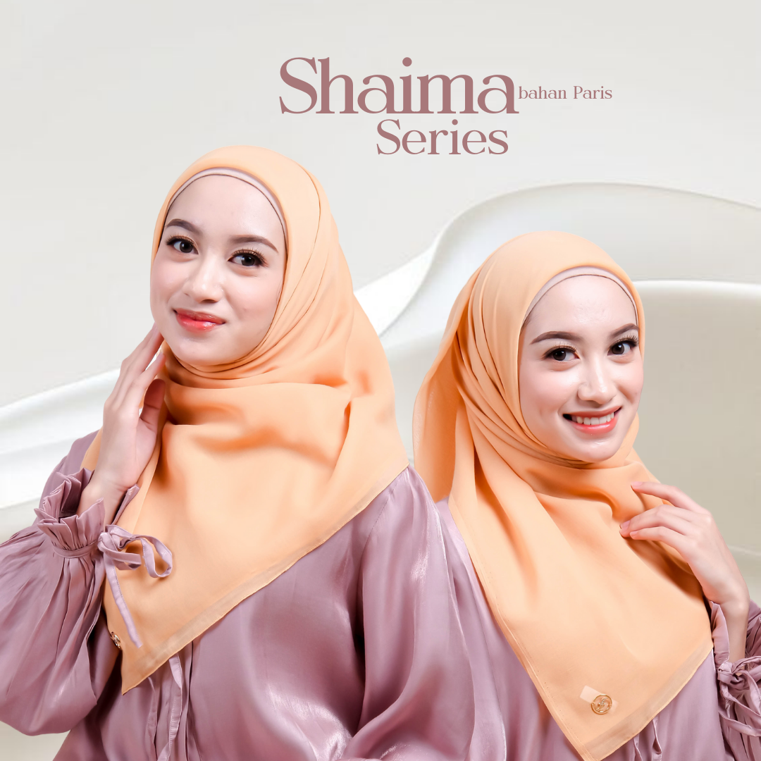 Kerudung Segiempat Paris Jadul - Shaima