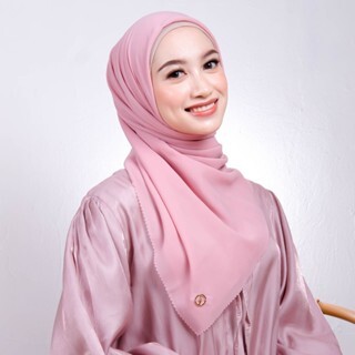 Kerudung Segiempat Polos Paris Cotton - Erina
