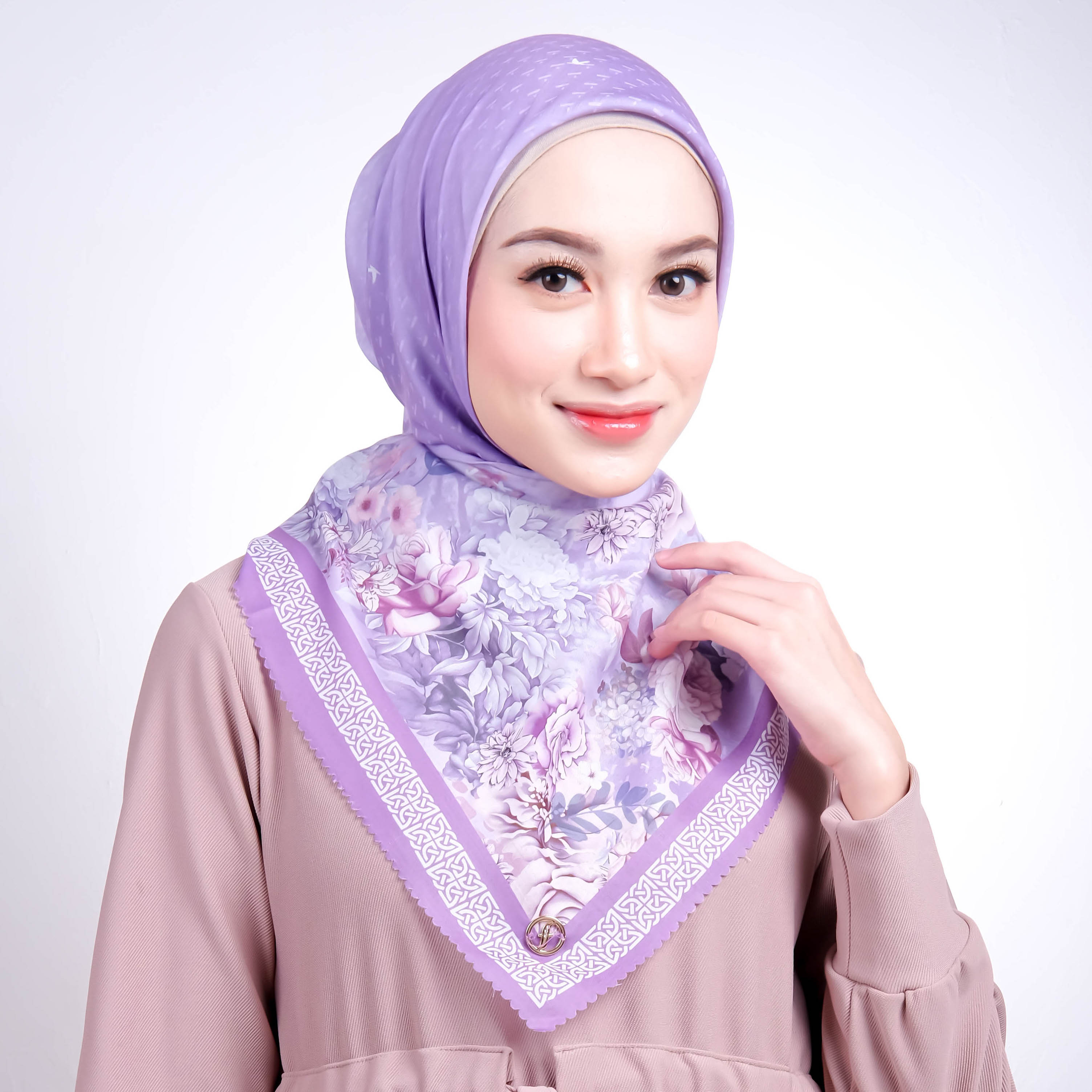Jilbab Segiempat Voal Premium Digital Print Forall - ARABELLE