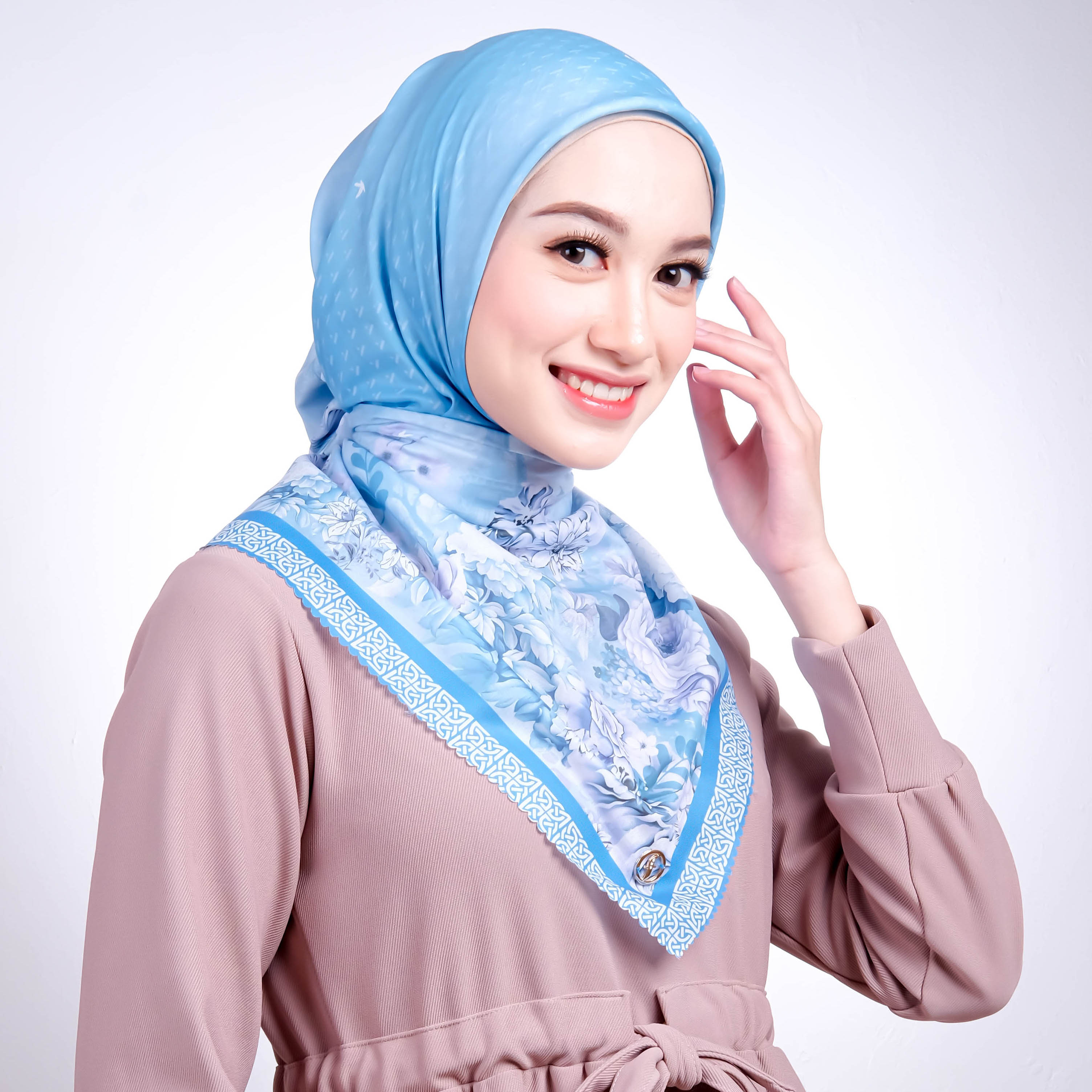 Jilbab Segiempat Voal Premium Digital Print Forall - ARABELLE