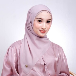 Kerudung Segiempat Polos Paris Cotton - Erina